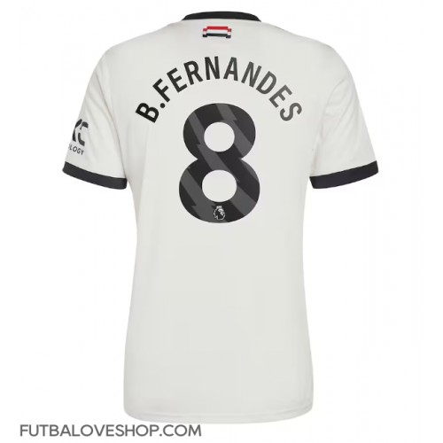 Dres Manchester United Bruno Fernandes #8 Tretina 2024-25 Krátky Rukáv